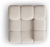 Micadoni Eckmodul Bellis Rechts 3D-Stoff Sonic Helles Beige Bild 3