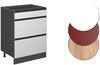 Küchenunterschrank R-Line Weiß 60 cm J-ShapeAP Marmor Vicco Bild 5