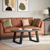 vidaXL Couchtischbeine U-Form 2 Stk. Schwarz 70x(42-43) cm Stahl 4012772 Bild 3