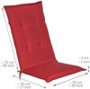 Beautissu Hochlehner Auflage Loft HL Rot Bild 3