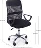 Bürostuhl Robinai mit Armlehne, Stoff Netzgewebe, modern und höhenverstellbar, schwarz Bild 4