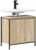 vidaXL Waschbeckenunterschrank Sonoma-Eiche 60x34,5x60 cm 861893 Bild 4