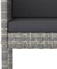vidaXL 5-tlg. Gartenbar-Set mit Kissen Poly Rattan Grau 3094791 Bild 5