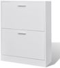 Weißer Holz-Schuhschrank mit 2 Schuhkippern 241242 Bild 3