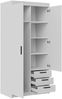 Kleiderschrank Elena 2D (Farbe: Weiß, ohne Schrankaufsatz) Bild 3