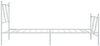 vidaXL Bettgestell mit Kopf- und Fußteil Metall Weiß 90x200 cm 376562 Bild 5