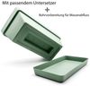BigDean 3 Stück Balkonkasten Blumenkasten Balkon 40 cm lang aus bruchfestem Kunststoff in Olivgrün – Balkon Pflanzkasten für innen & außen geeignet – Made in Europe Bild 4