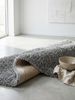 KADIMA DESIGN Teppich SALZACH Shaggy Langflor Wohnzimmer Schlafzimmer Waschbar Esszimmer, Läufer, Höhe: 52 mm, Hellgrau, 60x110 cm, Wohnzimmerteppich Strapazierfähig Waschbar Bild 4