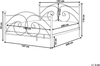 Metallbett schwarz Lattenrost 140x200 cm DINARD Bild 2