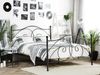 Metallbett schwarz Lattenrost 140x200 cm DINARD Bild 3