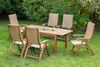 Capri Gartenmöbel Set 7tlg, Ausziehtisch modern Bild 2