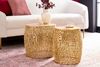 riess-ambiente Beistelltisch ABSTRACT LEAF Ø40cm / Ø30cm gold (Set, 2-St), Wohnzimmer · Metall · rund · handmade · Modern Design Bild 3