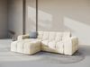 Micadoni Ecksofa Kendal 4-Sitzer Links Samt Elfenbein Bild 5