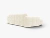 Micadoni Ecksofa Kendal 4-Sitzer Links Samt Elfenbein Bild 3