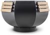 WOX Feuerschale mit Grillring & Plancha – Feuerstelle Schwarz, 115 × 115 × 80 cm, 110 kg Bild 2