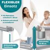 KESSER® Bettschutzgitter Reise Bett Rausfallschutz verstellbar Bed Guard Rail Bumper, Kinder/ Baby, Bettgitter Klappbar, Kinderbett Kinderbettschutzgitter, Tasche, Farbe, Höhe: 72 bis 96cm 180cm, Hellgrau Bild 4