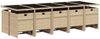 vidaXL 15-tlg. Garten-Essgruppe mit Kissen Beige Poly Rattan 3277761 Bild 3