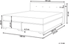 Boxspringbett Polsterbezug CONSUL Beige 180x200 cm Bild 2