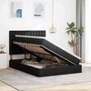 vidaXL Bett mit Stauraum und LED Schwarz 140 x 200 cm Polyester 3372548 Bild 4