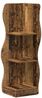 vidaXL Eckregal mit Regal Altholz 34 x 33 x 102 cm Holzwerkstoff 899943 Bild 2