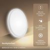 B.K.Licht - LED Deckenlampe mit indirektem Licht, Flach, Neutralweißes Licht, IP44, Panel, LED Lampe, Deckenleuchte, Badezimmer Lampe, Wohnzimmerlampe, Küchenlampe, 29x3 cm, Weiß Bild 4