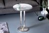 Eleganter Aluminium Beistelltisch GRACE 45x60cm silber Handarbeit Metallbeine Bild 3