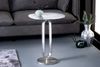 Eleganter Aluminium Beistelltisch GRACE 45x60cm silber Handarbeit Metallbeine Bild 2