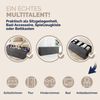 CASARIA® Faltbare Sitztruhe mit Stauraum Leinenoptik Dunkelgrau XL Bild 5