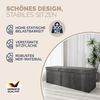 CASARIA® Faltbare Sitztruhe mit Stauraum Leinenoptik Dunkelgrau XL Bild 3