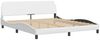 vidaXL Bett mit Matratze "Zadar" Weiß 180x200 cm Kunstleder 3208881 Bild 4