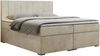 Boxspringbett, Matratze und Topper, zwei Bettkästen - LOPE - 120x200cm - Beige Velours - H4 Bild 3