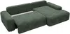 Vente-unique - DAVISO Sofa Stoff Grün - B 162 cm x H 87 cm x L 264 cm Bild 5