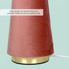 Relaxdays Tischlampe mit Samtschirm Bild 5