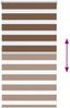 vidaXL Doppelrollo Braun 80x100 cm Stoffbreite 75,9 cm Polyester 4014309 Bild 5