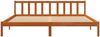 vidaXL Massivholzbett ohne Matratze Wachsbraun 200x200 Kiefernholz 844813 Bild 3