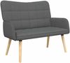 vidaXL 2-Sitzer Sofa Dunkelgrau 115 x 61 x 87 cm Stoff 42028892 Bild 2