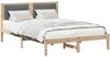 vidaXL Bettrahmen Dunkelgrau 160 x 200 cm Massives Kiefernholz 878105 Bild 3