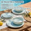 SÄNGER Steingut Geschirrset Paros, Kombiservice 16 teilig für 4 Personen Bild 2