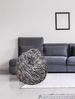 Dmora Pouf Lorenza, Mehrzwecksessel, Sitzsack, Hockerhocker, Made in Italy, 80x80 h120 cm, Schwarz und Weiß, Zebramuster Bild 2