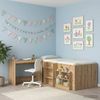 vidaXL Bett-Schreibtisch Artisan-Eiche Holzwerkstoff 100 x 45 x 75 cm 893738 Bild 3