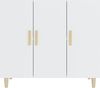 vidaXL Sideboard Weiß 90 x 34 x 80 cm Holzwerkstoff [812492] Bild 3