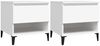 vidaXL Beistelltische 2 Stk. Weiß 50x46x50 cm Holzwerkstoff 819549 Bild 2