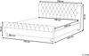Wasserbett AVALLON 180 x 200 cm Samtstoff Grau Bild 2