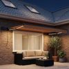 vidaXL Manuelle Gelenkarmmarkise mit LEDs Sand 3425704 Bild 3
