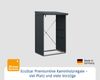 Hörmann Ecostar Metall Kaminholzregal Trend Typ 1, 123 x 103 cm, anthrazit, 123 x 103 x 198 cm (T x B x H) Bild 4