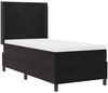 vidaXL Boxspringbett mit Matratze mit LED Schwarz 90 x 200 cm Samt 3343852 Bild 2