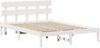 vidaXL Bettgestell mit Kopfteil Braun 140 x 200 cm Massivholz Kiefer 872162 Bild 2