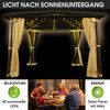 BRAST Alu-Pavillon Summerdream 3x3m beige festes Dach wasserdicht + Moskitonetz Bild 5