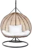 Vente-unique - VAHINA Leisure furniture for garden Harz Beige - B 106 cm x H 195 cm x L 130 cm Bild 2