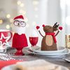 Eierwärmer Filz Weihnachtsmotiv Schneemann mit Schal 12 Bild 3